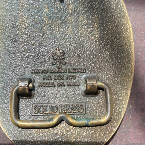 US Marine Corps Award Design Medals (ADM) Solid Brass Belt Buckle - Picture 3 of 3